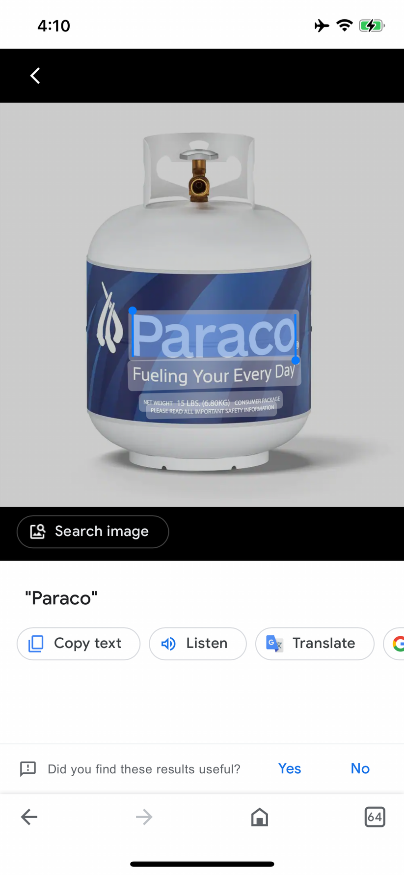 20lb Propane Tank, No Exchange upon delivery (delivery included) NYC